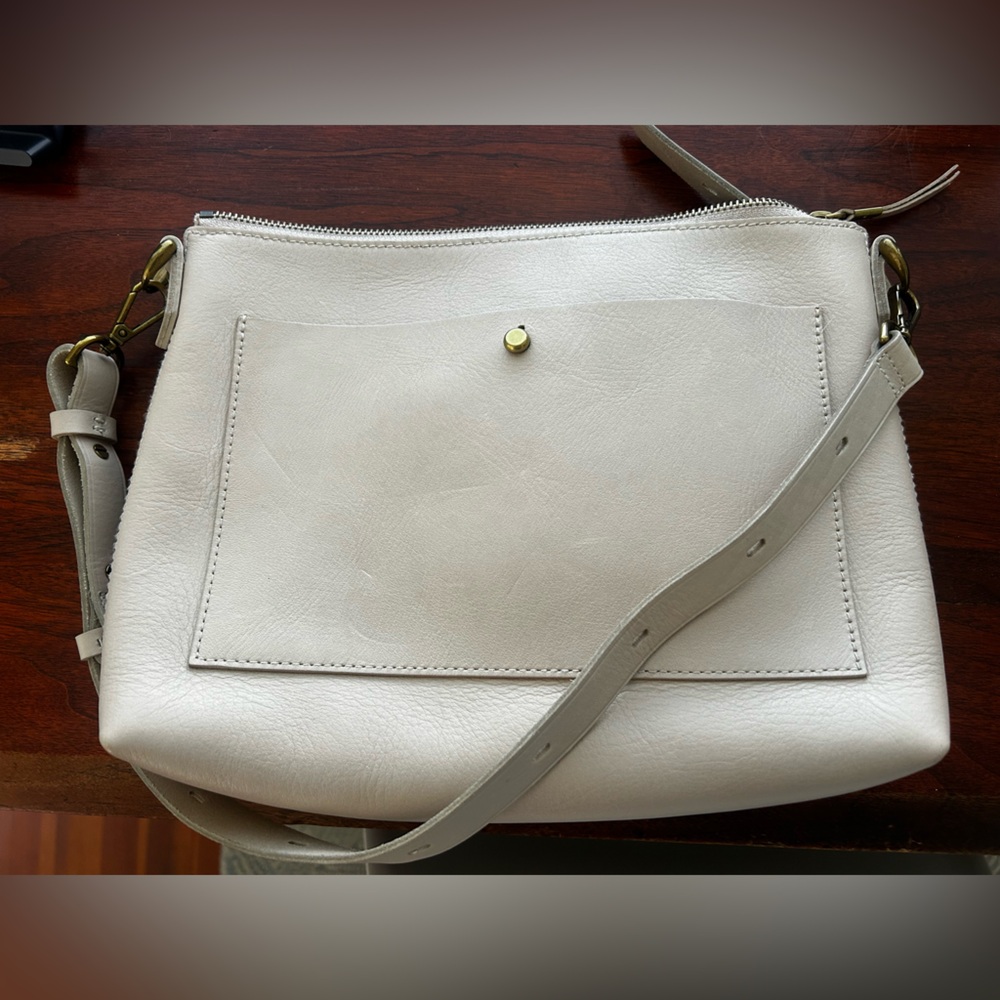 Madewell Transport Crossbody Bag beige